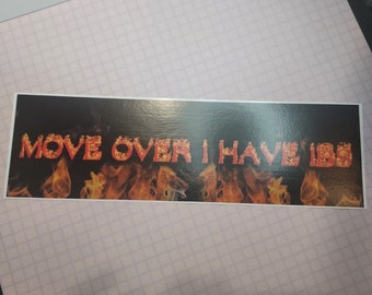 Naklejka na zderzak „Ustąp, mam zespół jelita drażliwego”