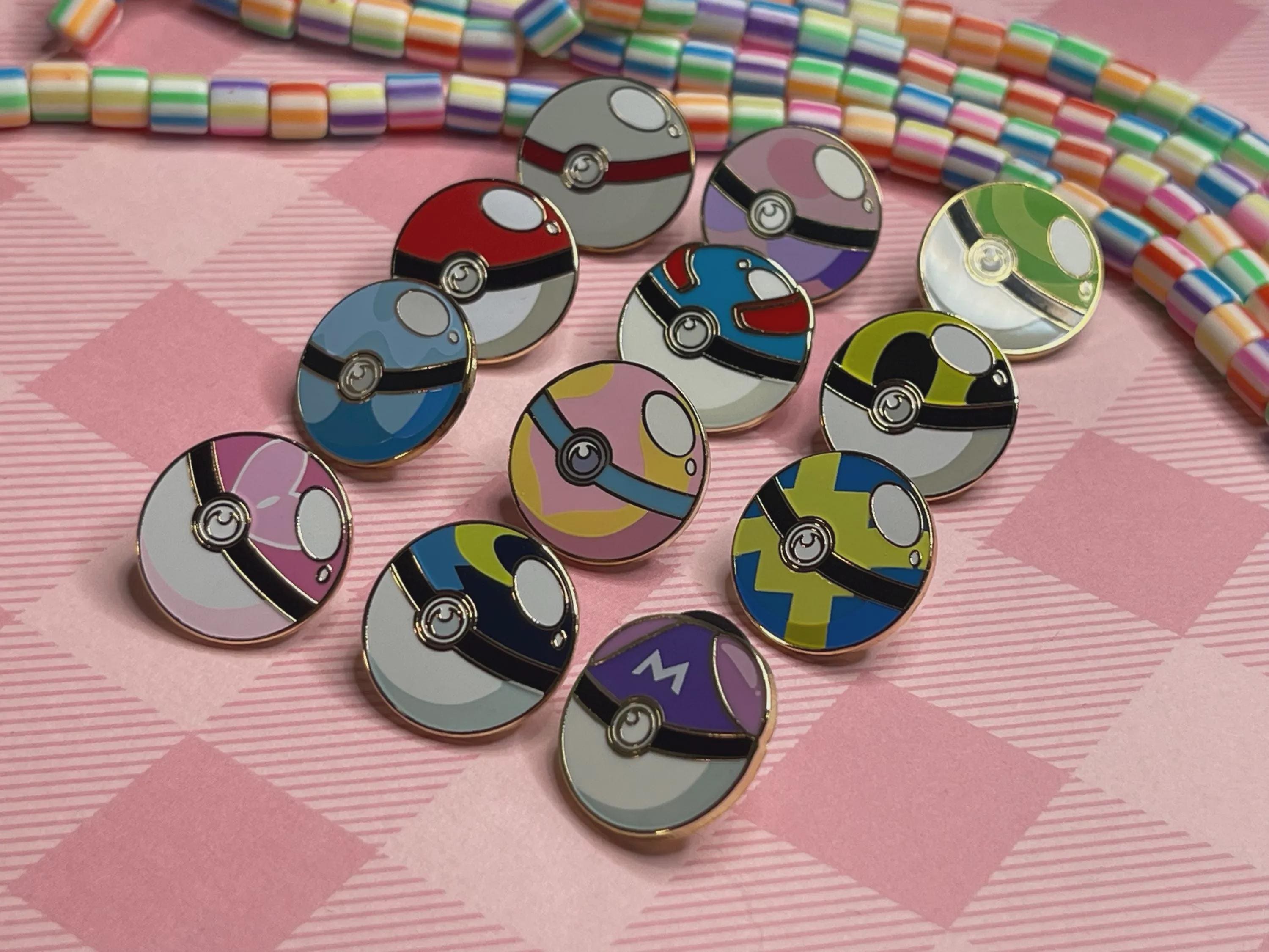 Poke Pin Pattern Parit Poke Bauble Mini Enamel Pins - Etsy