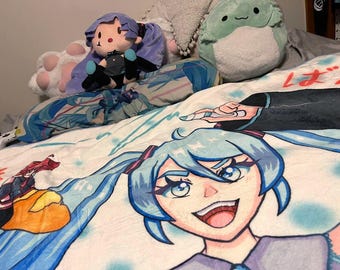 カ*ネ様 VOCALOID タペストリー 3種セット Hatsune Miku Triple Baka Plush Blanket | Featuring Kasane Teto and