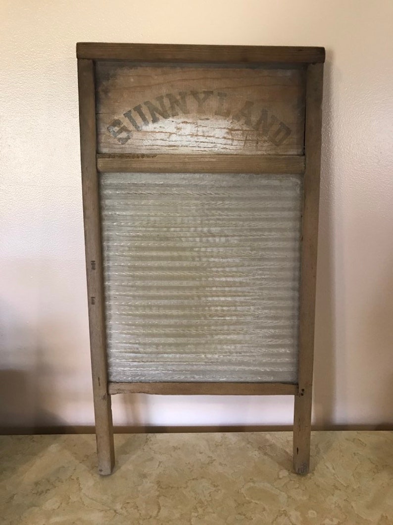 Sunnyland Glass Washboard by Columbus Washboard Co Etsy