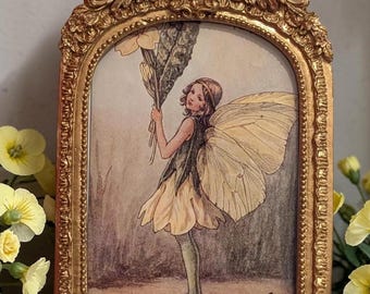 The Primrose Flower Fairy Print | February Birth Flower Fairy | Vintage Cicely Mary Barker Flower Fairy Illustration (1998)