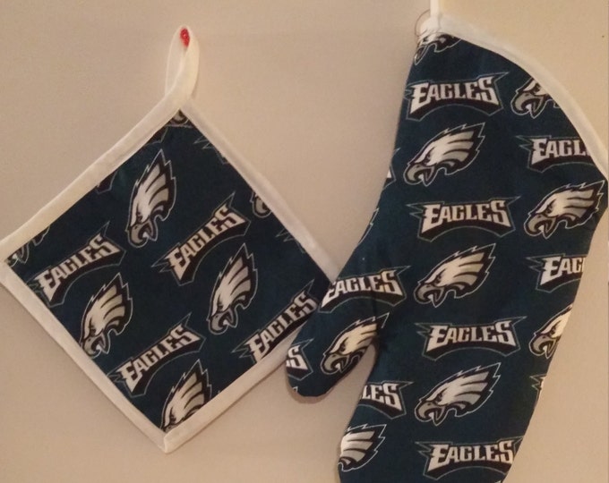 Philadelphia Eagles Potholder and Oven Mitt Set