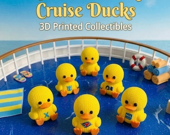 3D Printed Crochet-Look Cruise Ducks