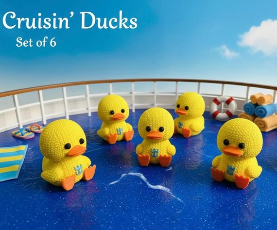 3D Printed Crochet-Look Cruise Ducks
