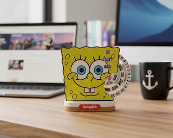 SpongeBob Perpetual Desk Calendar – Double-Sided Spinning Calendar