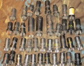 Lot Of 39 Vintage Metal Vacuum Tubes 6L6 12sq7 rca raytheon GE Ken Rad Westinghouse United Electron etc