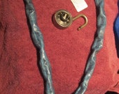 Vintage bicycle Lock Chain with Aqua Blue covered liks and 2 Vintage Master combination locks w Same Combination antique bicycle