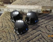 3 VINTAGE Bakelite Knobs for Vintage Electronics Tube Amplifier Fender Gibson amplifier NOS Ruffeled Base Pointer Knobs DAKA Ware