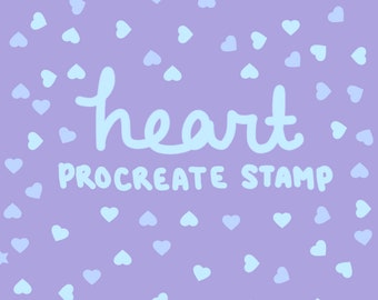 Heart Procreate Stamp | Lettering Brush | Drawing brush | Brush for Procreate | Procreate Brushes | Procreate Stamps