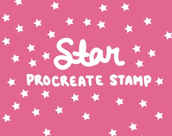 Star Procreate Stamp  | Lettering Brush | Drawing brush | Brush for Procreate | Procreate Brushes | Procreate Stamps