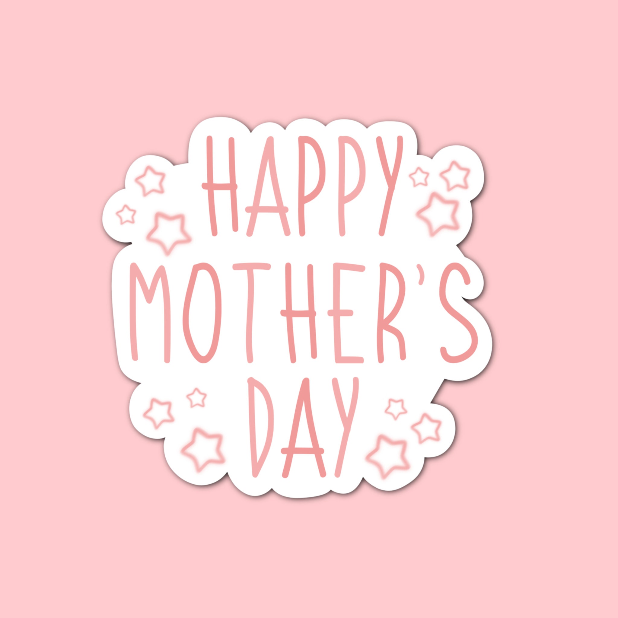 Happy Mother's Day Sticker Laptop Sticker Water Bottle Etsy