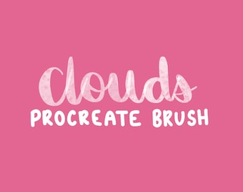 Clouds Procreate Brush  | Lettering Brush | Drawing brush | Brush for Procreate | Procreate Brushes