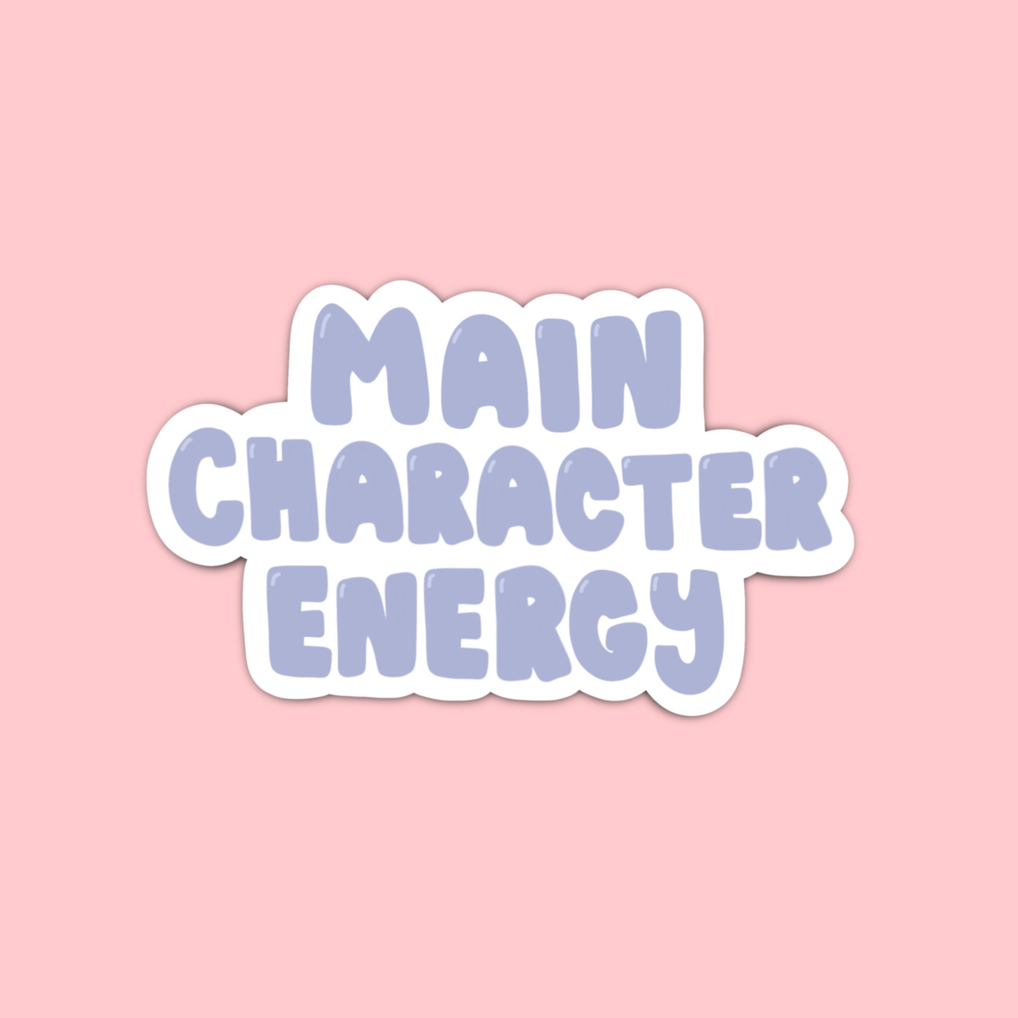 Main Character Energy Sticker Laptop Sticker Water Bottle Etsy