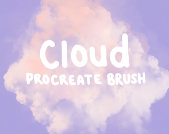 Cloud Procreate Brush Stamp  | Lettering Brush | Drawing brush | Brush for Procreate | Procreate Brushes