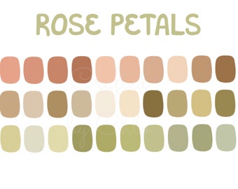 Rose Petals Procreate Color Palette | Procreate Color Palette | Digital Color Palette | Color Palette for Procreate