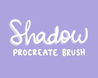 Shadow Procreate Brush | Lettering Brush | Drawing brush | Brush for Procreate | Procreate Brushes