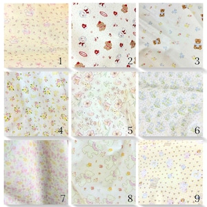 CS-01 Floral cotton collection By the Yard // high quality cotton fabric/watercolor flowers/ Rose print/vintage flowers