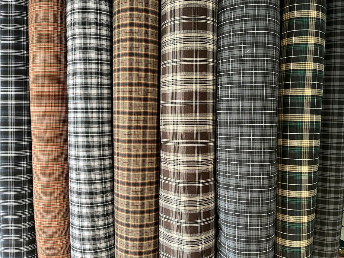 Fabric: MM- Tartan Fabric Collection- Tartan Epic II Checkered Pattern ...