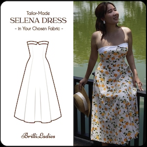 SELENA DRESS in your fabric choice | pin up retro dress, cotton vintage 50s dress, retro swing dress, 1950s large dress floral dress custom