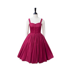Burgundy Pinup Dress - Etsy