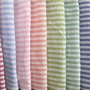 Fabric: &quot;Horizon Stripe Collection&quot; - By the Yard | Stripe fabric, black stripe, navy strip red stripe yellow stripe