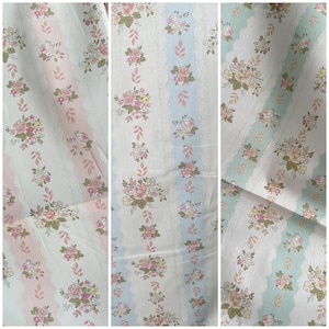 Fabric HT : &quot;Eden Song&quot; - By the Yard- Floral print fabric, vintage print, vintage cotton fabric, birds and garden fabric, Renaissance style