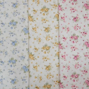 Fabric: &quot;Miss Spring&quot; - By the Yard | floral daisy print, making dress, floral print fabric, cotton vintage 1950s, face mask fabric