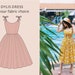 DYLIS DRESS in your fabric choice | summer cotton, full gathered skirt, spaghetti strap, vacation dress, plus size vintage, floral dress 