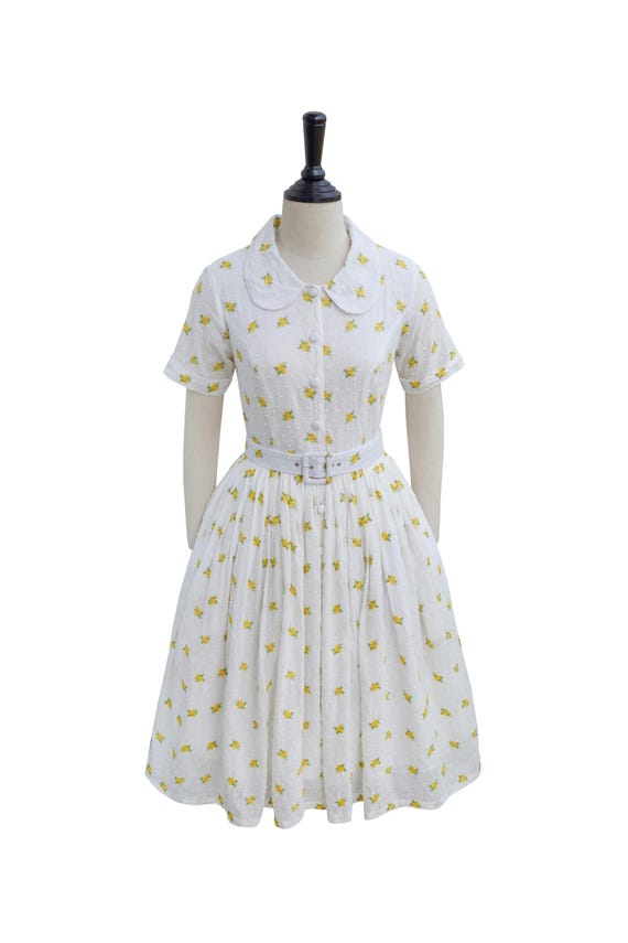 [JILLSTUART]★25SS★ Shirring Decoration Cotton Mix Dress MARY DRESS in Yellow 
