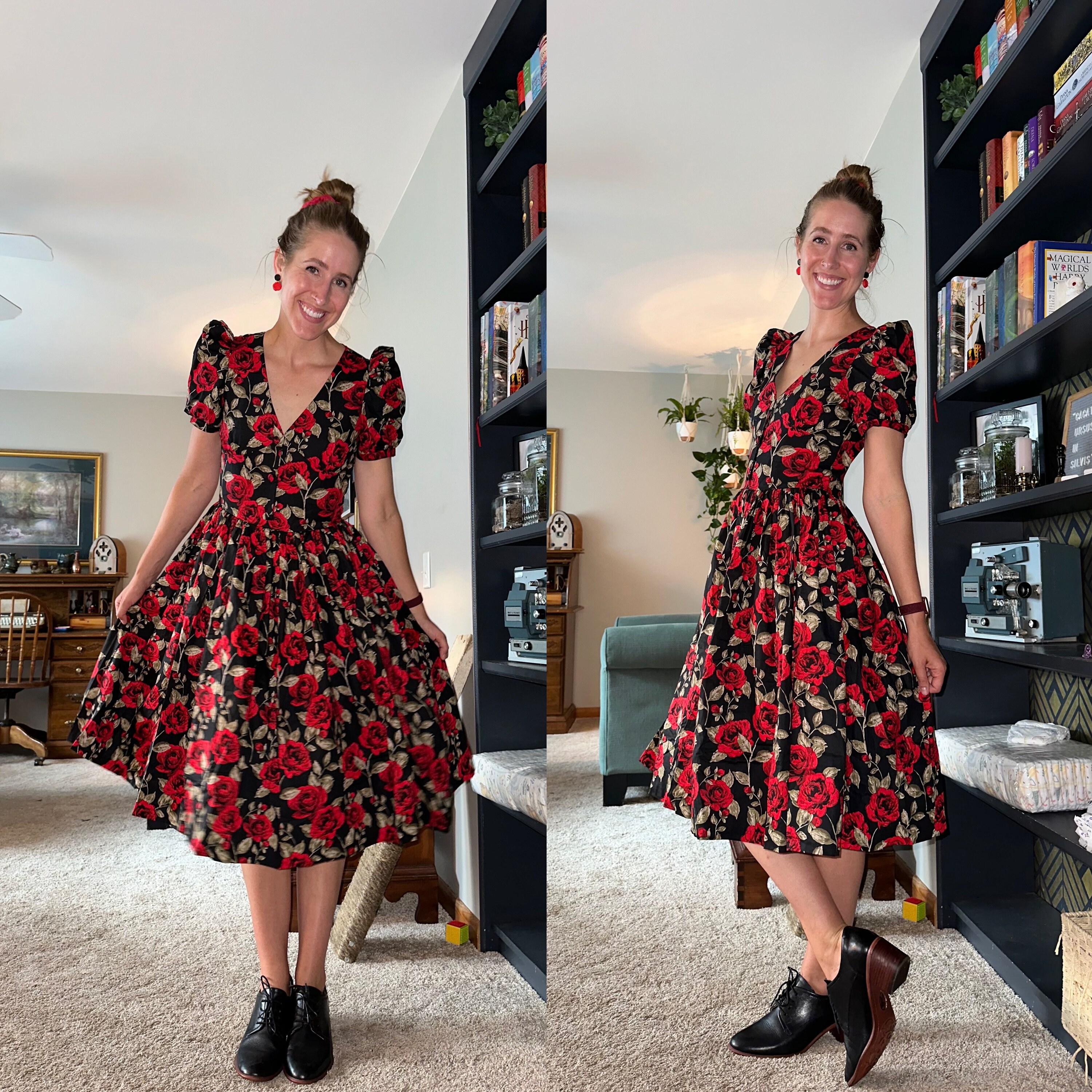 Plus size 50s swing dress uk online