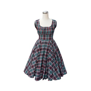 KATIE DRESS in Tartan #23 Fabric | pin up shirt dress, vintage 50s retro swing dress 1950s brilliladies Rockabilly Style retro-inspired