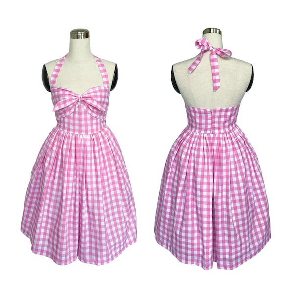 pink gingham dress tesco
