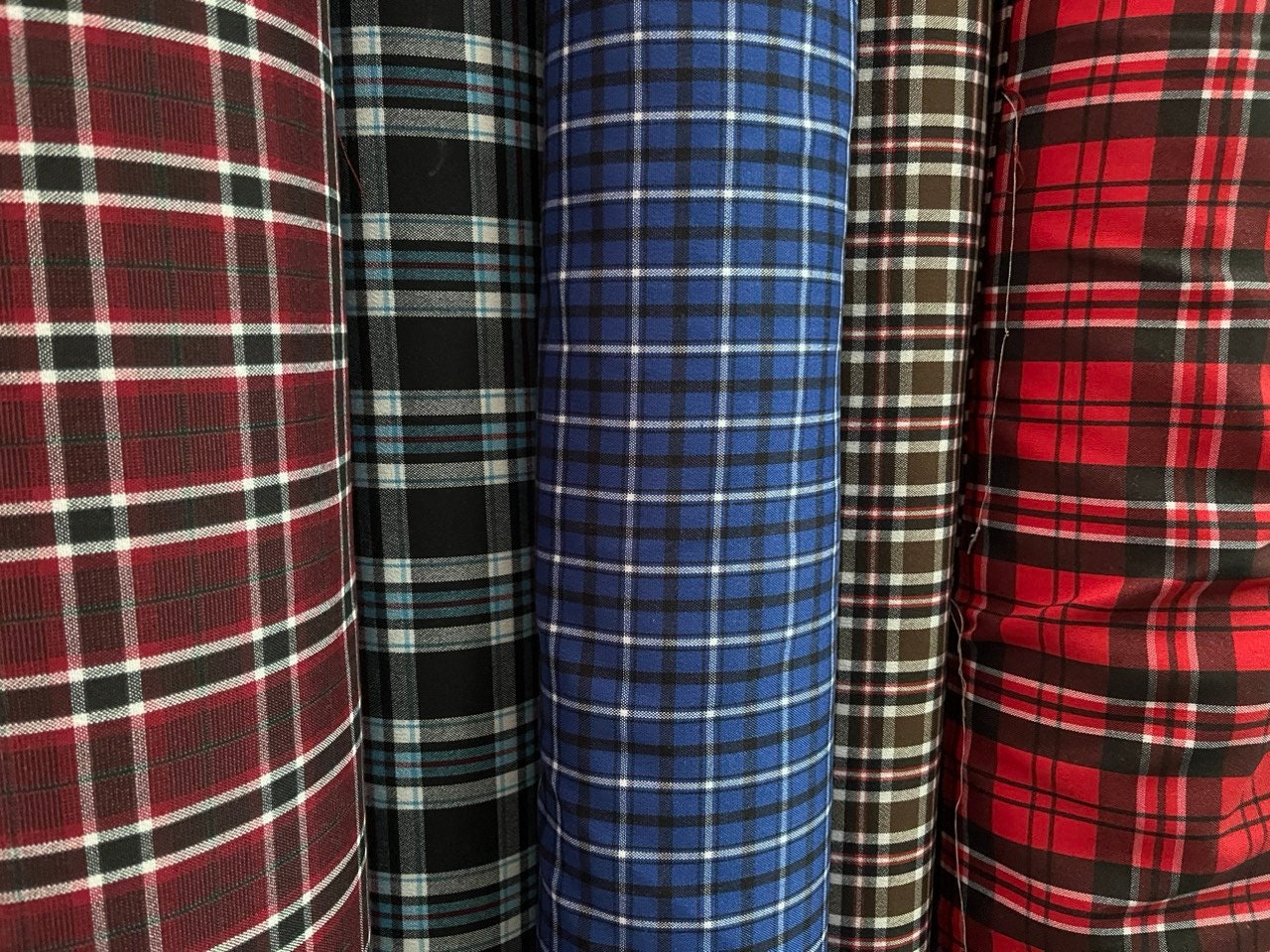 Fabric: MM- Tartan Fabric Collection- Tartan Epic II Checkered Pattern ...