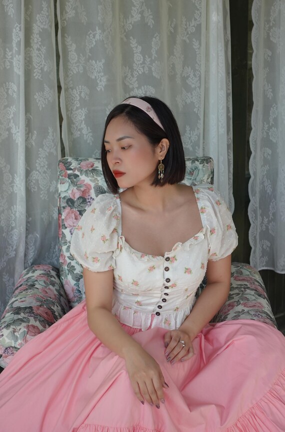 トップス birthdaybash CLARISSE PEARL BUTTON TOPS CLARISSE PEARL BUTTON DOT TOPS - BIRTHDAY BASH