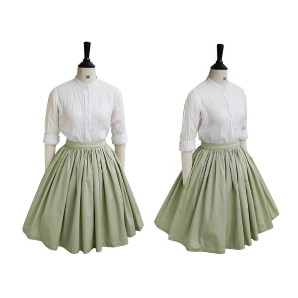 Bottom gather detail skirt