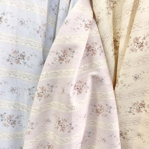 VH-01 Floral Linen Collection - By the Yard | floral print fabric, purple print 50s, Linen fabric, Floral linen fabric