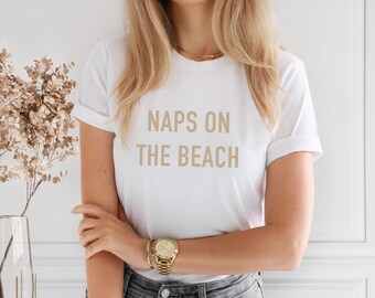 Naps on the Beach Tee / Modern Graphic Tee