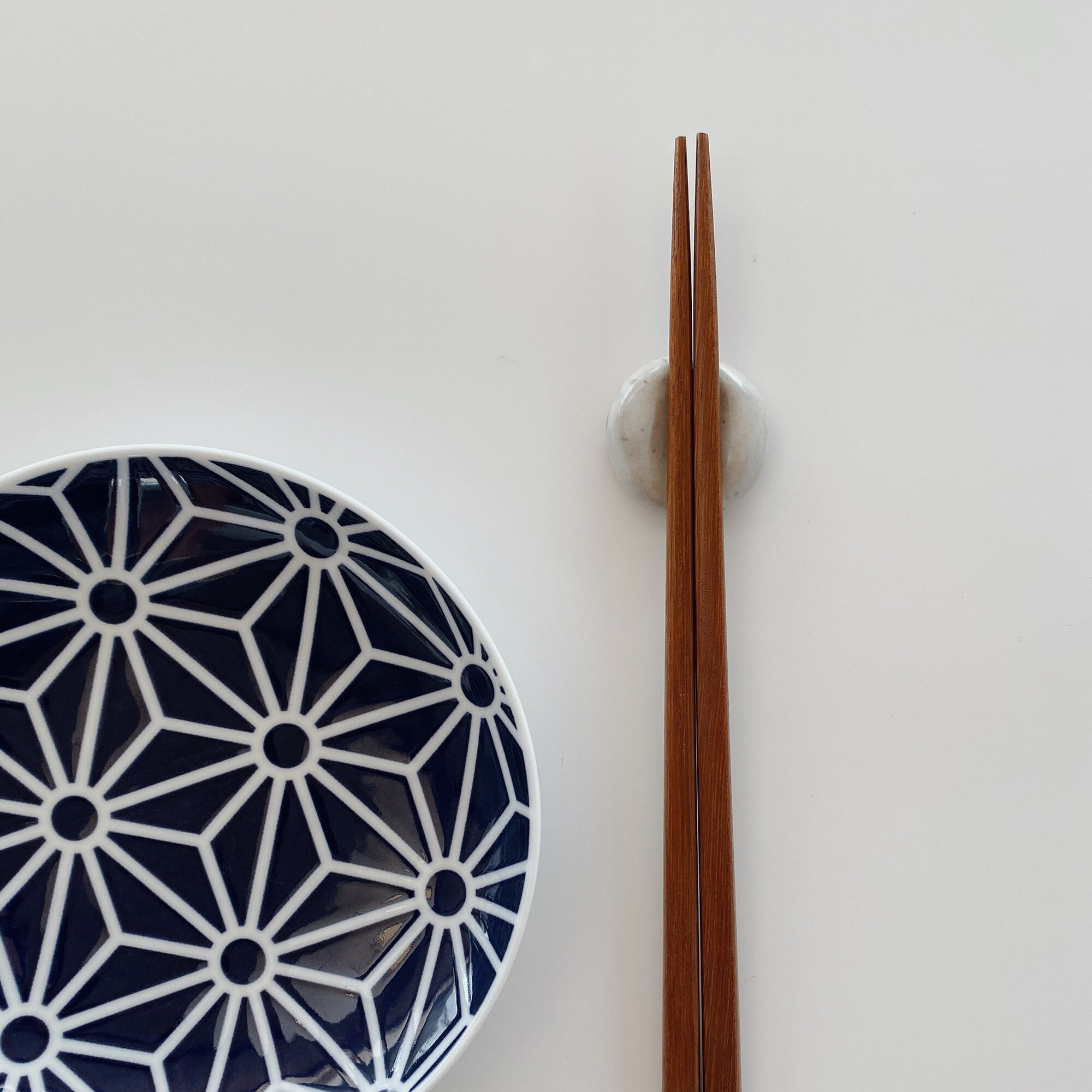Set of 2 Pebble Ceramic Chopstick Rests, Handmade Ceramics