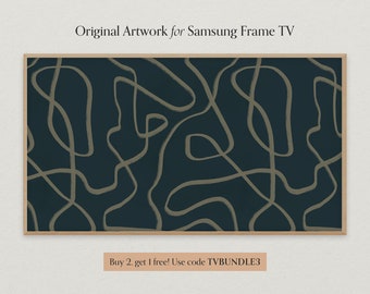 Samsung Frame TV Art, Wanderer / Modern Abstract Digital Art, Line Art, Instant Digital Download for TV Art Mode