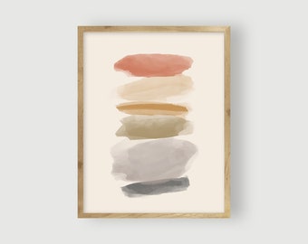 Palette Abstract Art Print / Abstract Giclée Print, Modern Wall Art, Abstract Wall Art, Modern Art Print, Minimalist Wall Art