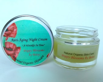 Organic Anti-Aging Night Cream with Rare Exotic Oils