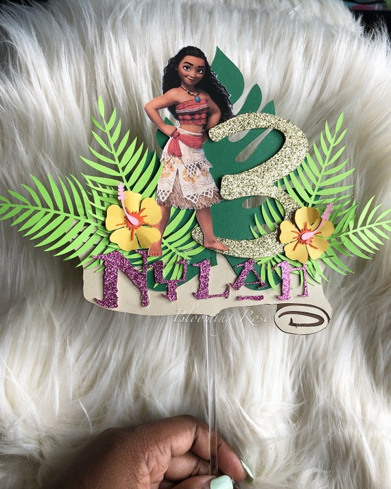 Moana Cake topper Moana Tropical cake topper Birthday cake
