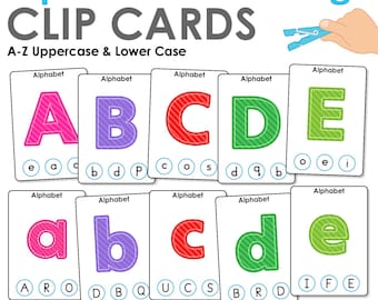 Alphabet Matching Activity | Printable Upper and Lower Case Cards