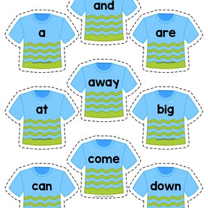 Sight Word Laundry Spelling Center Activity | Printable for Preschool and Kindergarten