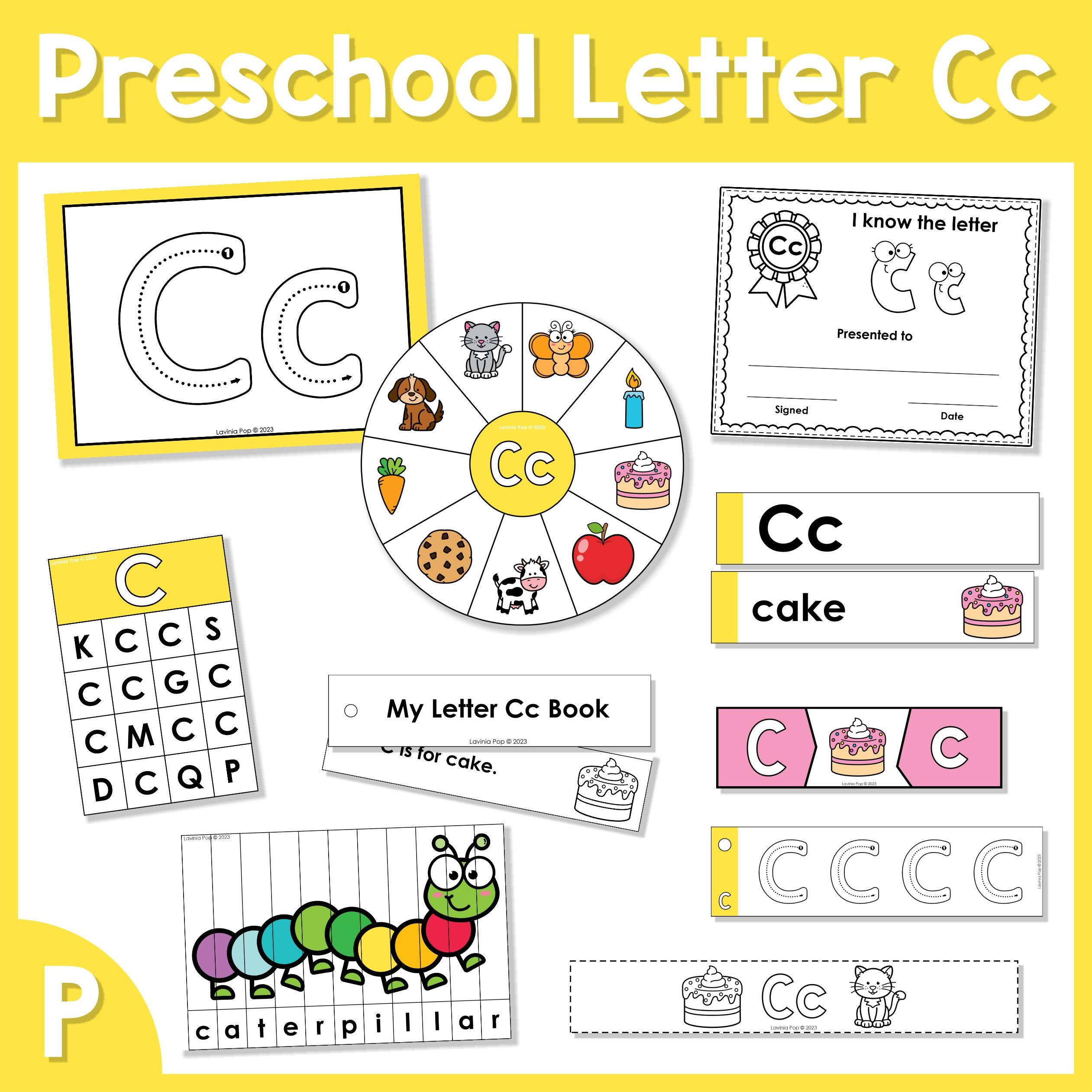 Preschool Alphabet Letter of the Week Curriculum C - Etsy