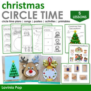 Weihnachten Vorschul Thema Curriculum Printables | Vorschule Circle Time Unterricht & Aktivitäten