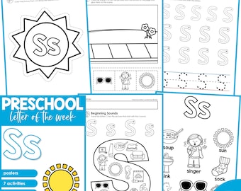 Preschool Alphabet Letter of the Week Curriculum U - Etsy