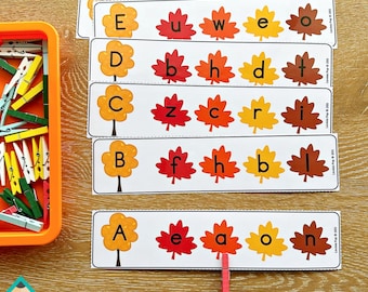 Autumn Alphabet Matching Game | Upper and Lower Case Letter Match Activity for Preschool & Kindergarten
