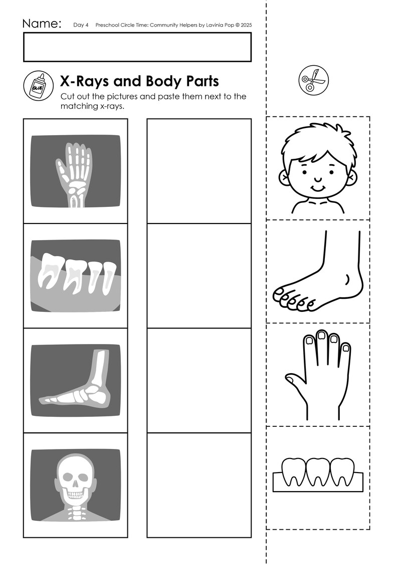 Community Helpers Preschool Theme Curriculum Printables |  Preschool Circle Time Lessons & Activities | Prek, Daycare, Homeschool Currciulum | Community Helper Activities | Worksheets | Preschool Songs | Preschool Activities | Posters | Crafts |