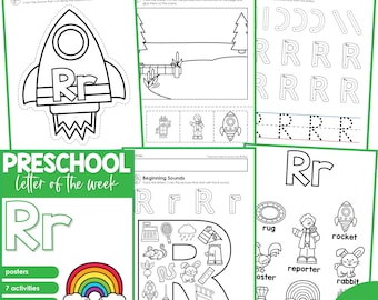 Preschool Alphabet Letter of the Week Curriculum A - Etsy